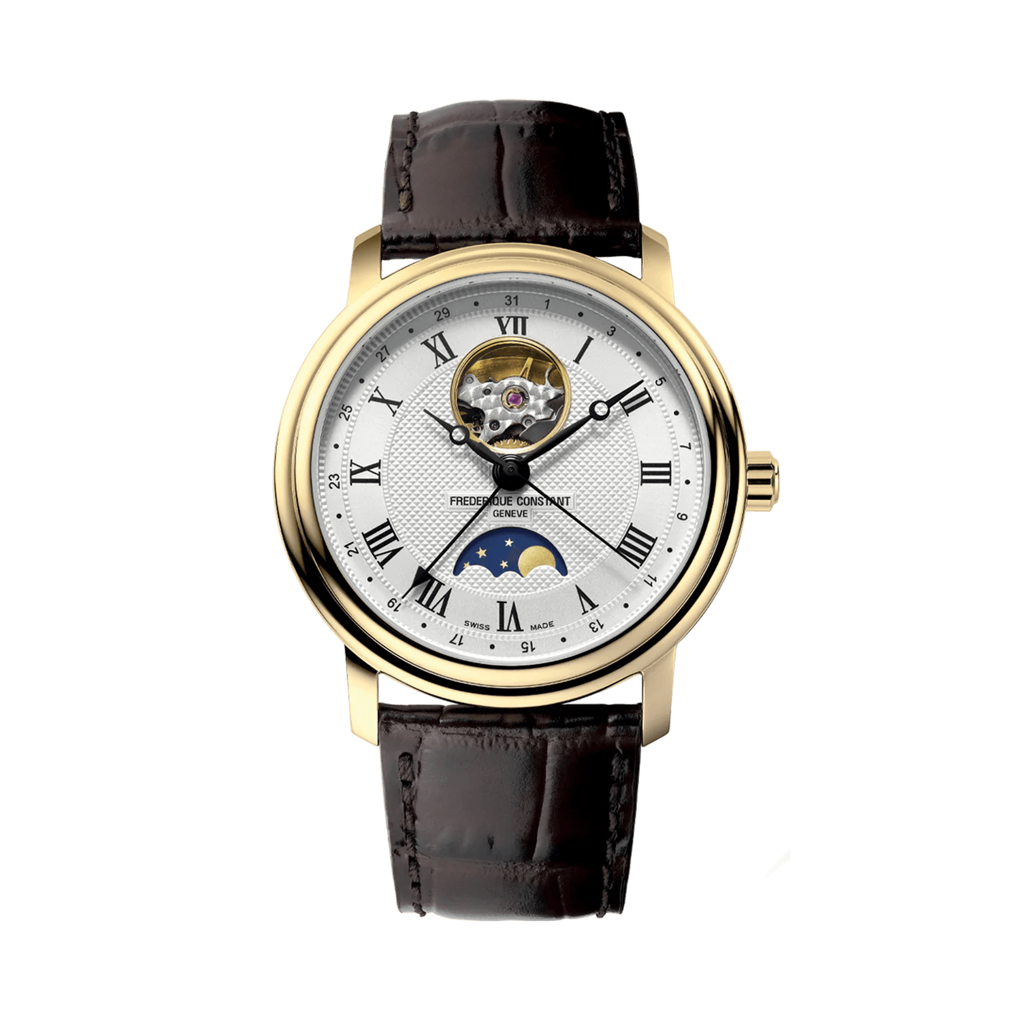 Frederique Constant Unisex Classic 40mm Gold PVD Automatic Watch FC-335MC4P5 - Wallace Bishop