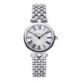 Frederique Constant Women's Classic Stainless Steel Quartz Dress Watch Mother-Of-Pearl Dial