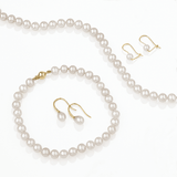 6mm Freshwater Pearl Bracelet with 9ct Yellow Gold Clasp