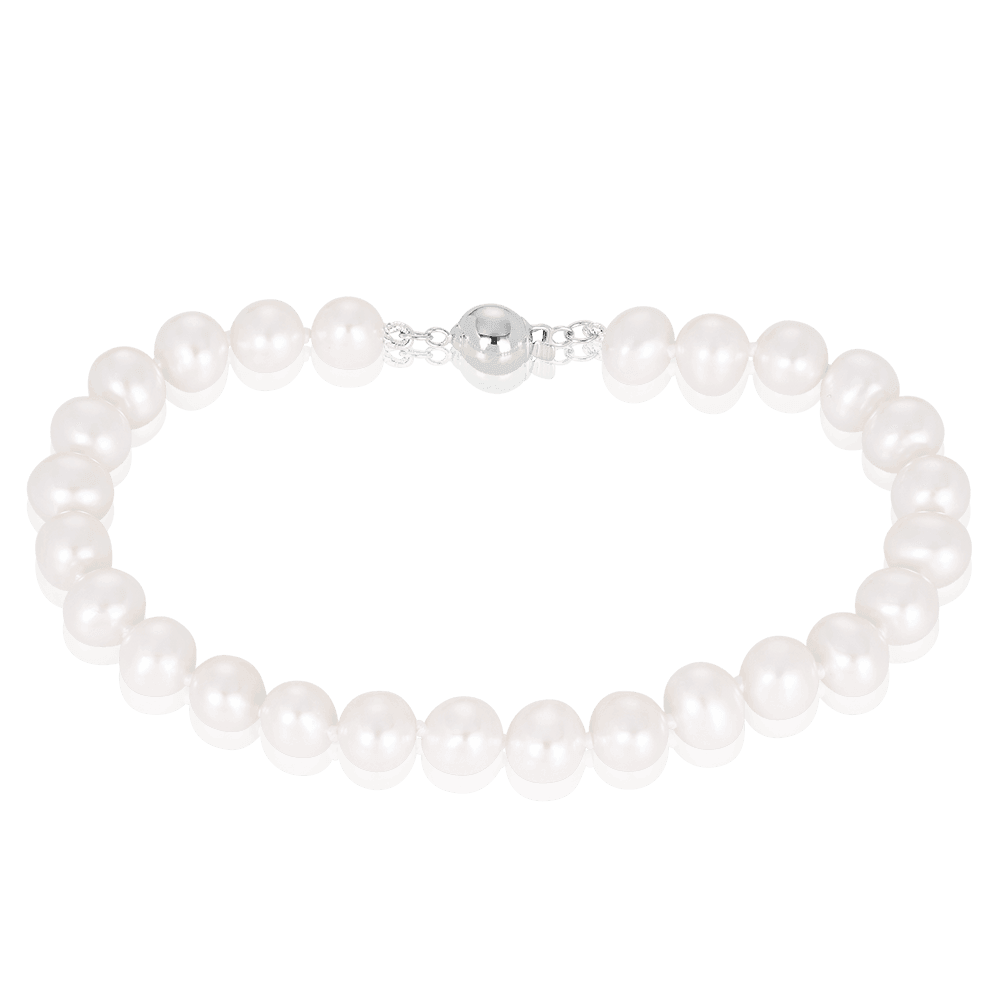 Freshwater Pearl Bracelet in Sterling Silver - Wallace Bishop