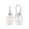 9mm Freshwater Pearl Drop Earrings in Sterling Silver