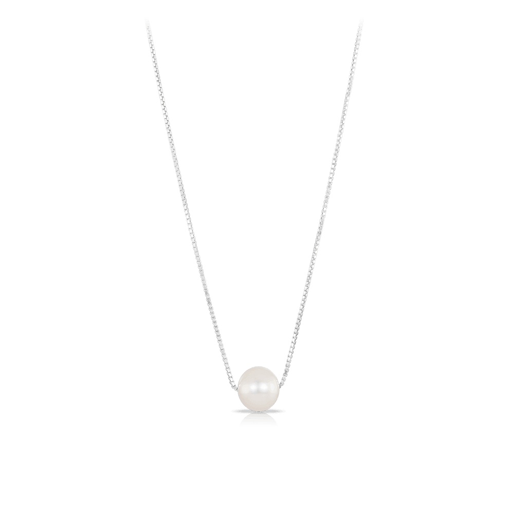 Freshwater Pearl Necklace in Sterling Silver