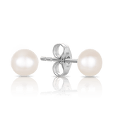 Freshwater Pearl Stud Earrings in Sterling Silver - Wallace Bishop