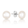 8mm Freshwater Pearl Stud Earrings in Sterling Silver