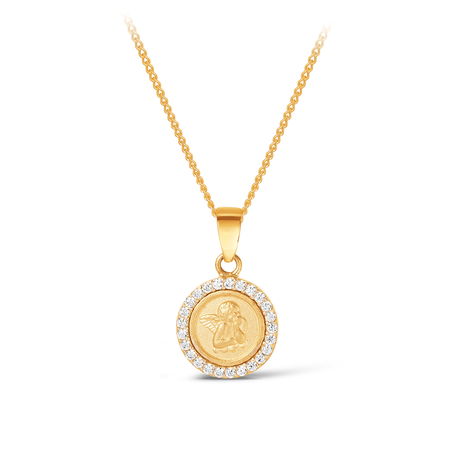 Angel online medal necklace