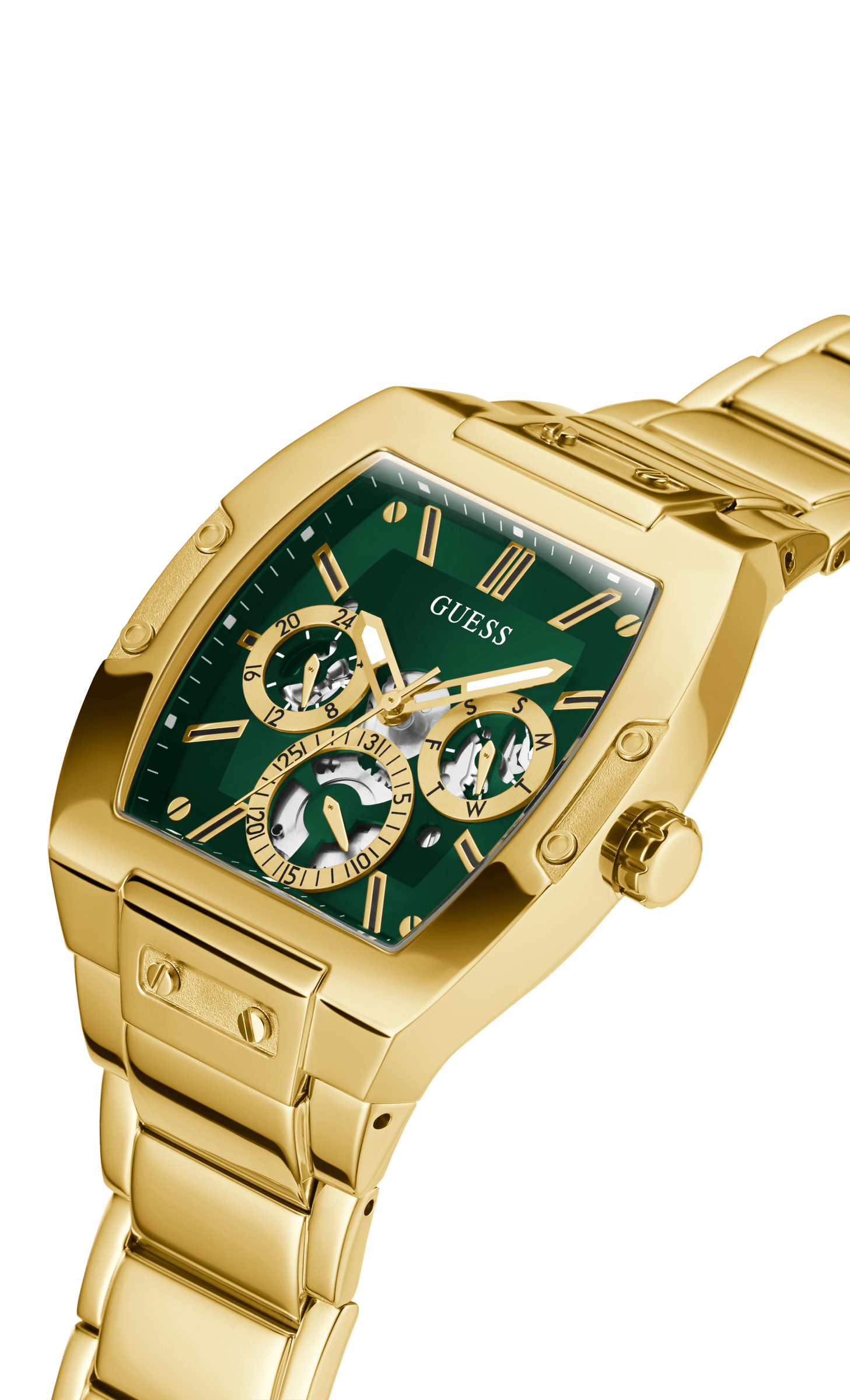 Guess Men's 43mm Gold PVD Quartz Watch GW0456G3