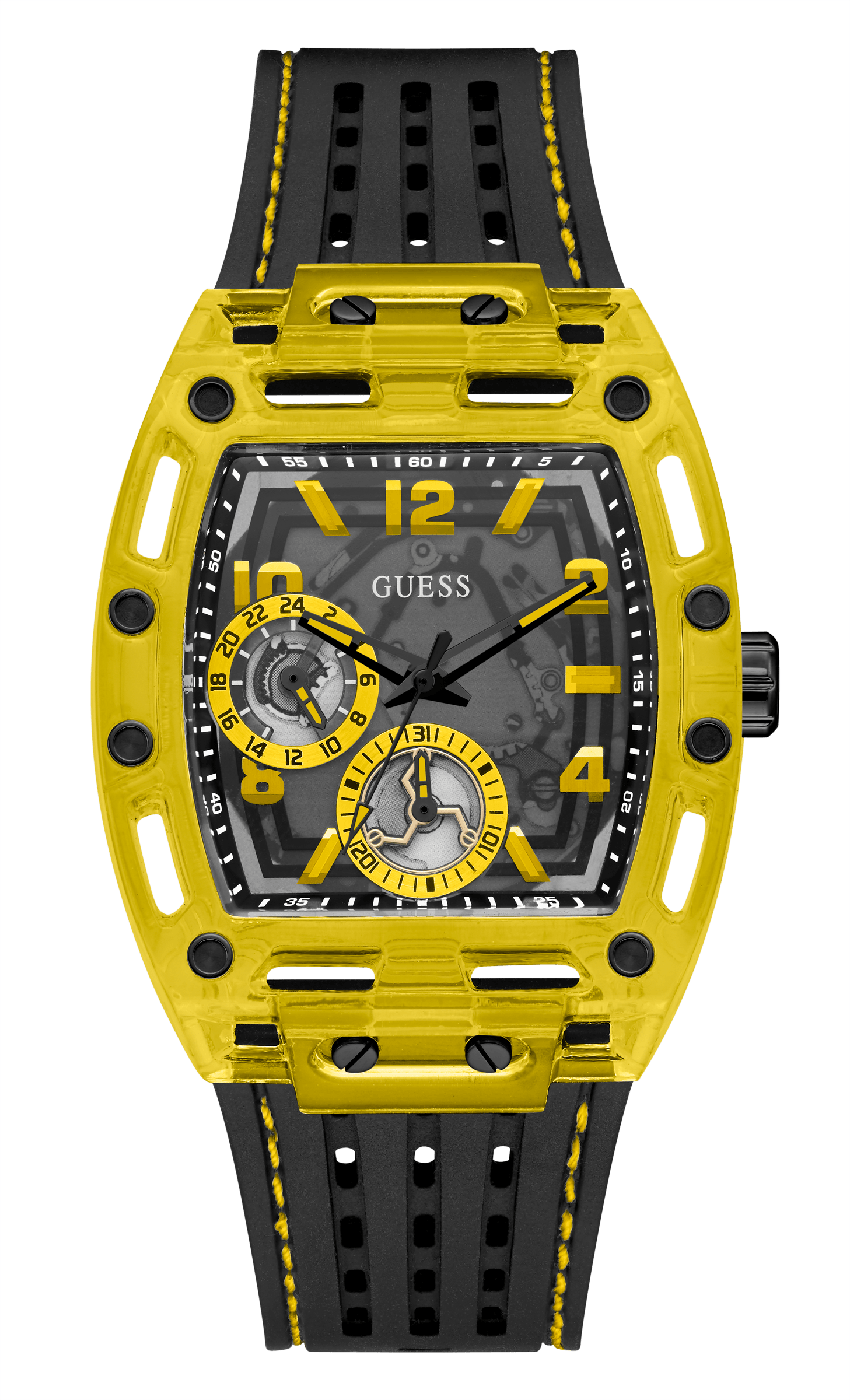 Guess Men's 44mm Gold PVD Quartz Watch GW0499G2 - Wallace Bishop
