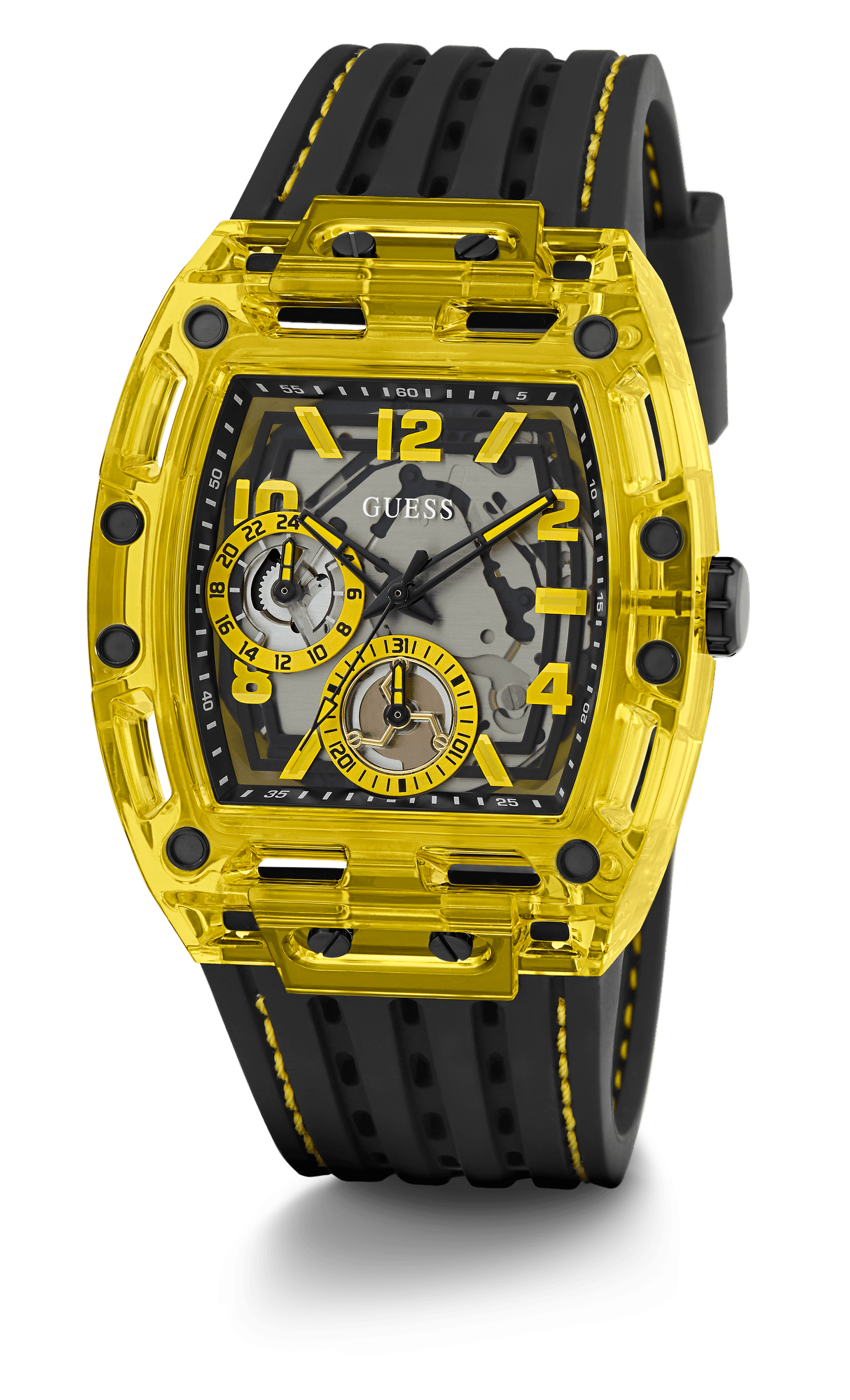 Guess Men's 44mm Gold PVD Quartz Watch GW0499G2 - Wallace Bishop
