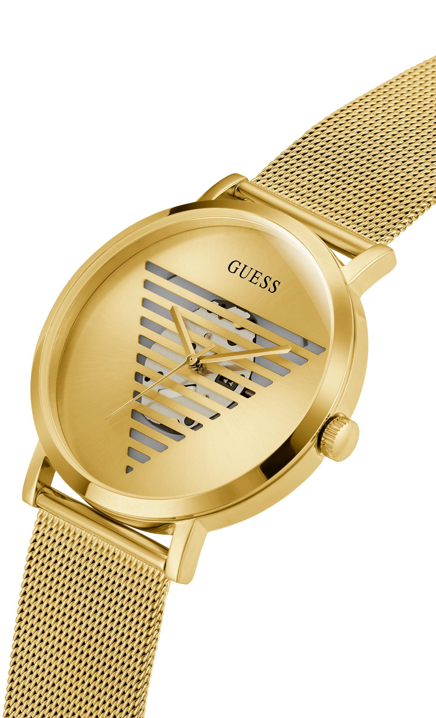 Guess Men's 44mm Gold PVD Quartz Watch GW0502G1
