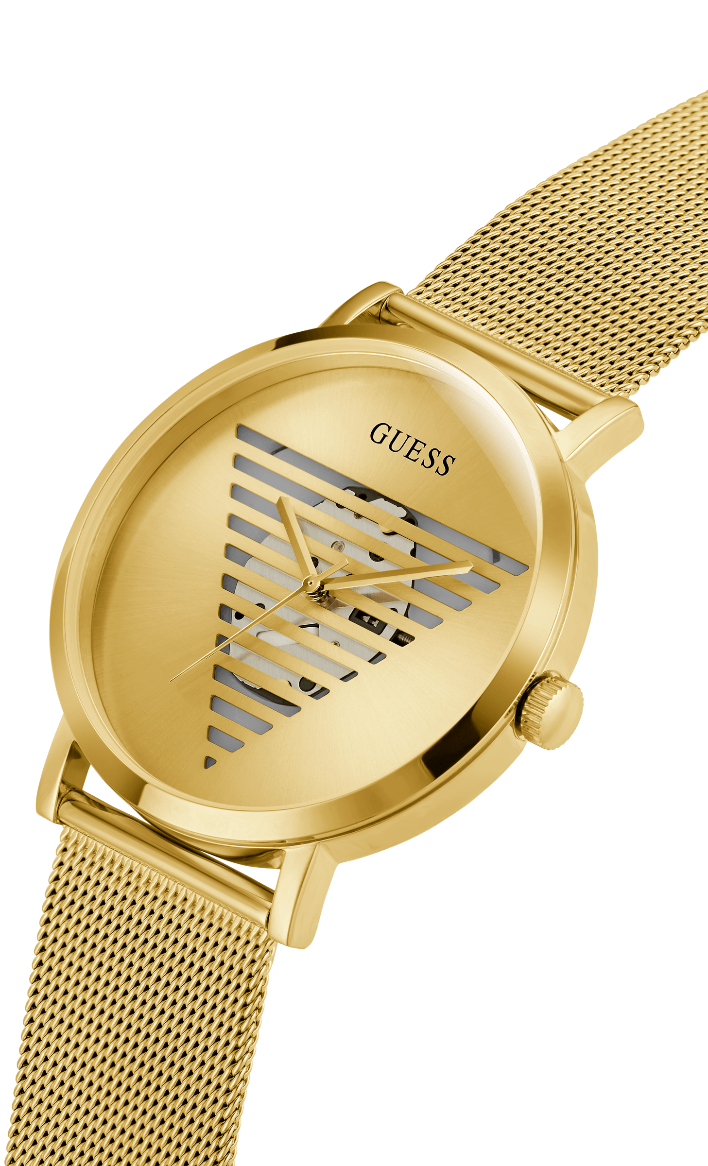 Guess Men's 44mm Gold PVD Quartz Watch GW0502G1 - Wallace Bishop