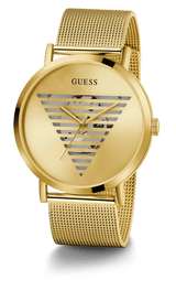 Guess Men's 44mm Gold PVD Quartz Watch GW0502G1