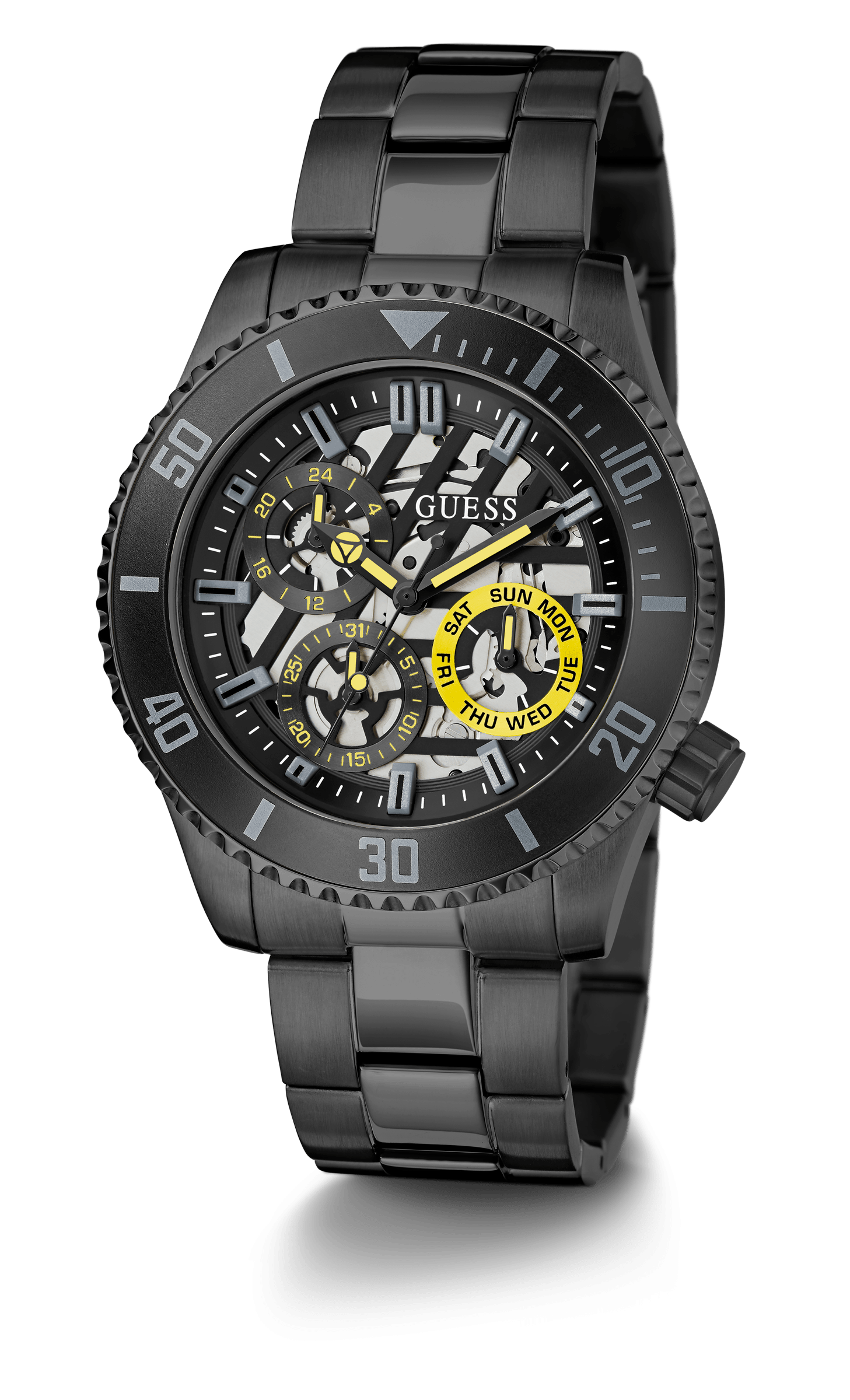 Guess Men's 45mm Black PVD Quartz Watch GW0488G3 - Wallace Bishop