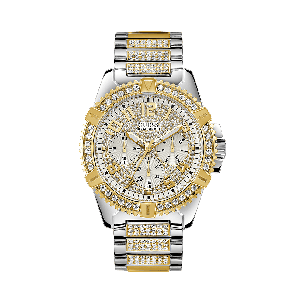 Guess Men s Two Tone Quartz Watch W0799G4