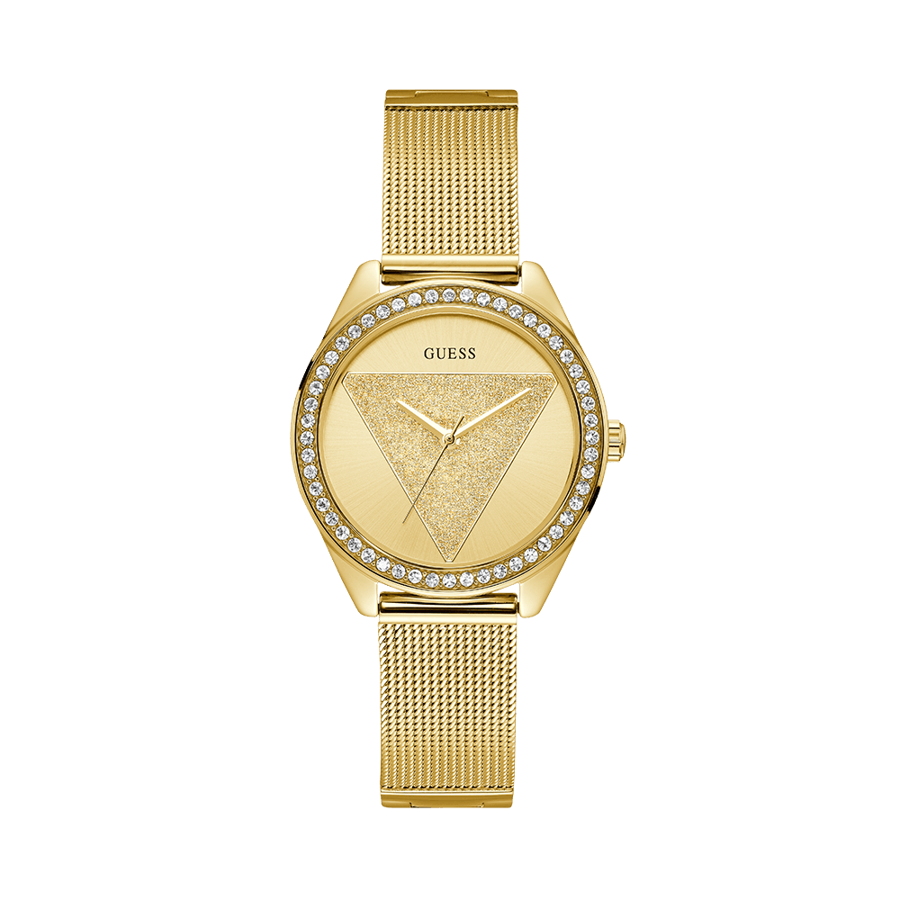 Guess Tri-Glitz Women's Gold PVD Plated Quartz Watch W1142L2 - Wallace Bishop