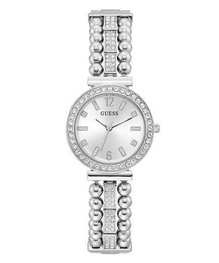 Guess Women's 30mm Silver Plated Quartz Watch GW0401L1 - Wallace Bishop