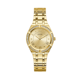 Guess Women's Gold PVD Quartz Fashion Watch Champagne Dial GW0033L2 - Wallace Bishop