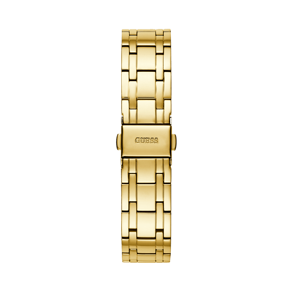 Guess Women's Gold PVD Quartz Fashion Watch Champagne Dial GW0033L2