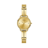 Guess Women's Gold PVD Quartz Fashion Watch Champagne Dial - Wallace Bishop