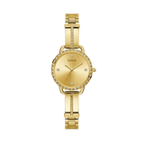 Guess Women's Gold PVD Quartz Fashion Watch Champagne Dial