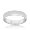 Half Round Wedding & Anniversary Ring in 9ct White Gold