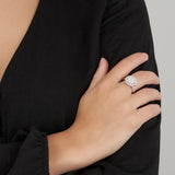 Halo Shape Diamond Dress Ring in 9ct Yellow Gold TGW 1.25ct - Wallace Bishop