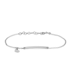 Heart Id Bracelet in Sterling Silver