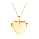 Heart Locket Pendant in 9ct Yellow Gold