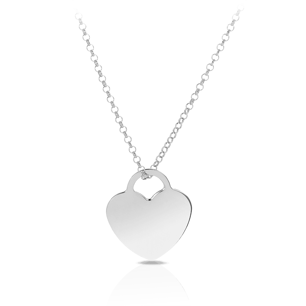 Heart Necklace in Sterling Silver - Wallace Bishop