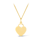 Heart Shape Pendant in 9ct Yellow Gold - Wallace Bishop
