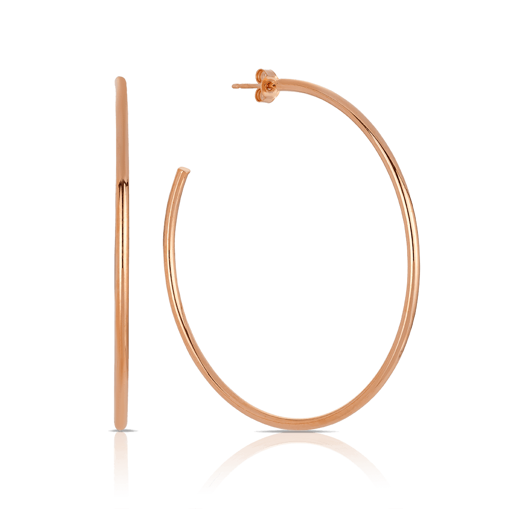 Hoop Earrings in 9ct Rose Gold - Wallace Bishop
