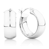 Hoop Earrings in Sterling Silver - Wallace Bishop