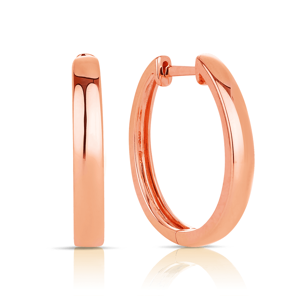 Huggie Earrings in 9ct Rose Gold