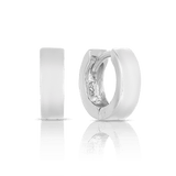 Huggie Earrings in Sterling Silver - Wallace Bishop