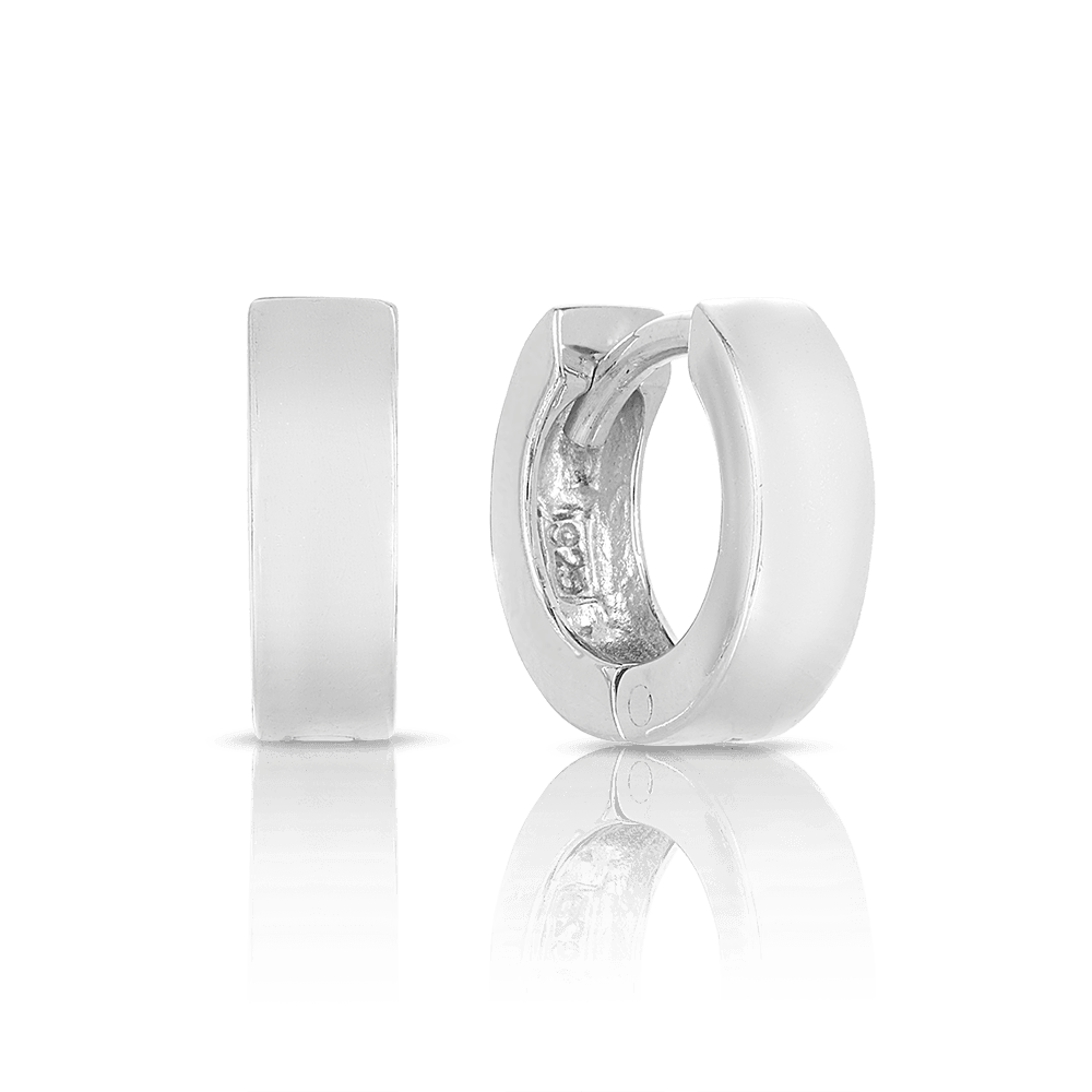 Huggie Earrings in Sterling Silver