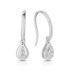I Treasure® Diamond and Sterling Silver Pear Shape Drop Earrings - Wallace Bishop