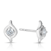 I Treasure® Diamond and Sterling Silver Stud Earrings