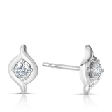 I Treasure® Diamond and Sterling Silver Stud Earrings