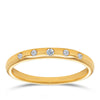 0.10ct TDW I Will® Round Brilliant Cut Diamond 5-Stone Promise Ring in 9ct Yellow Gold