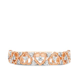I Will® Round Brilliant Cut Diamond Heart Promise Ring in 9ct Rose Gold