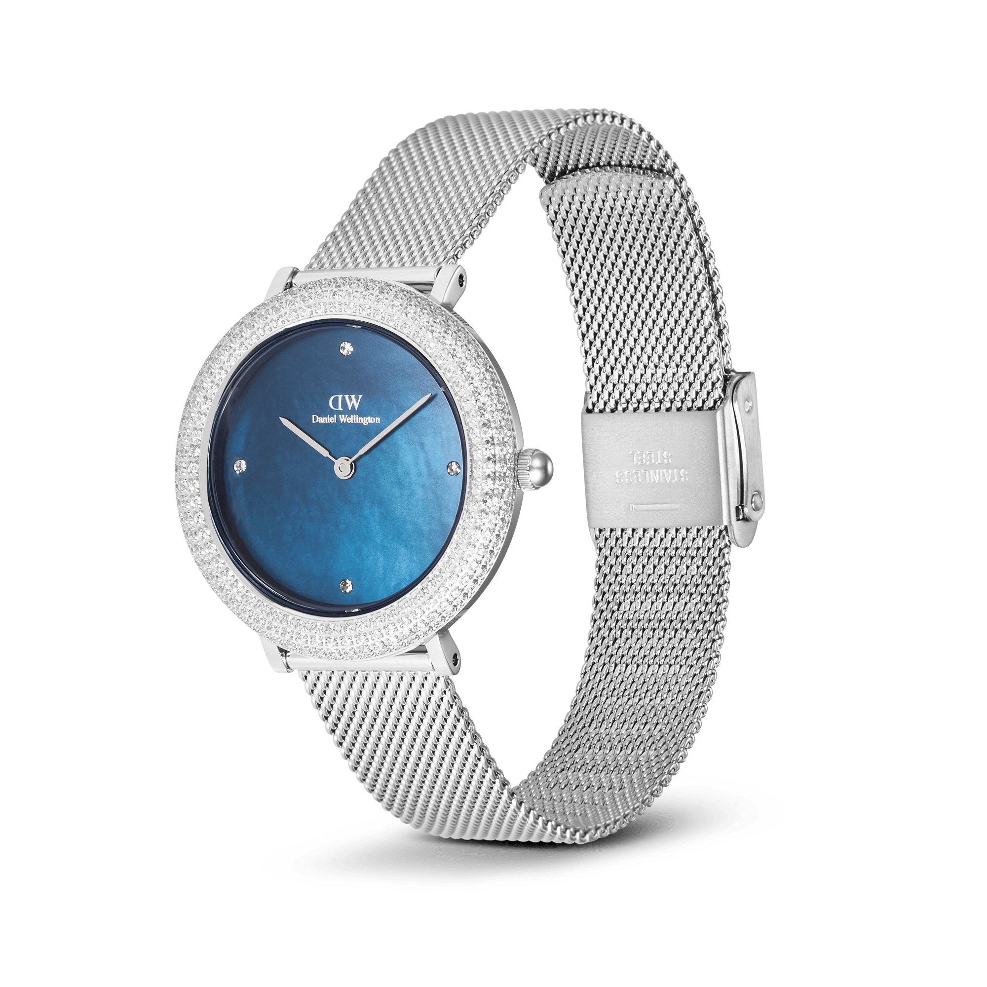 Daniel Wellington Crystalline Bezel Sterling Blue Watch