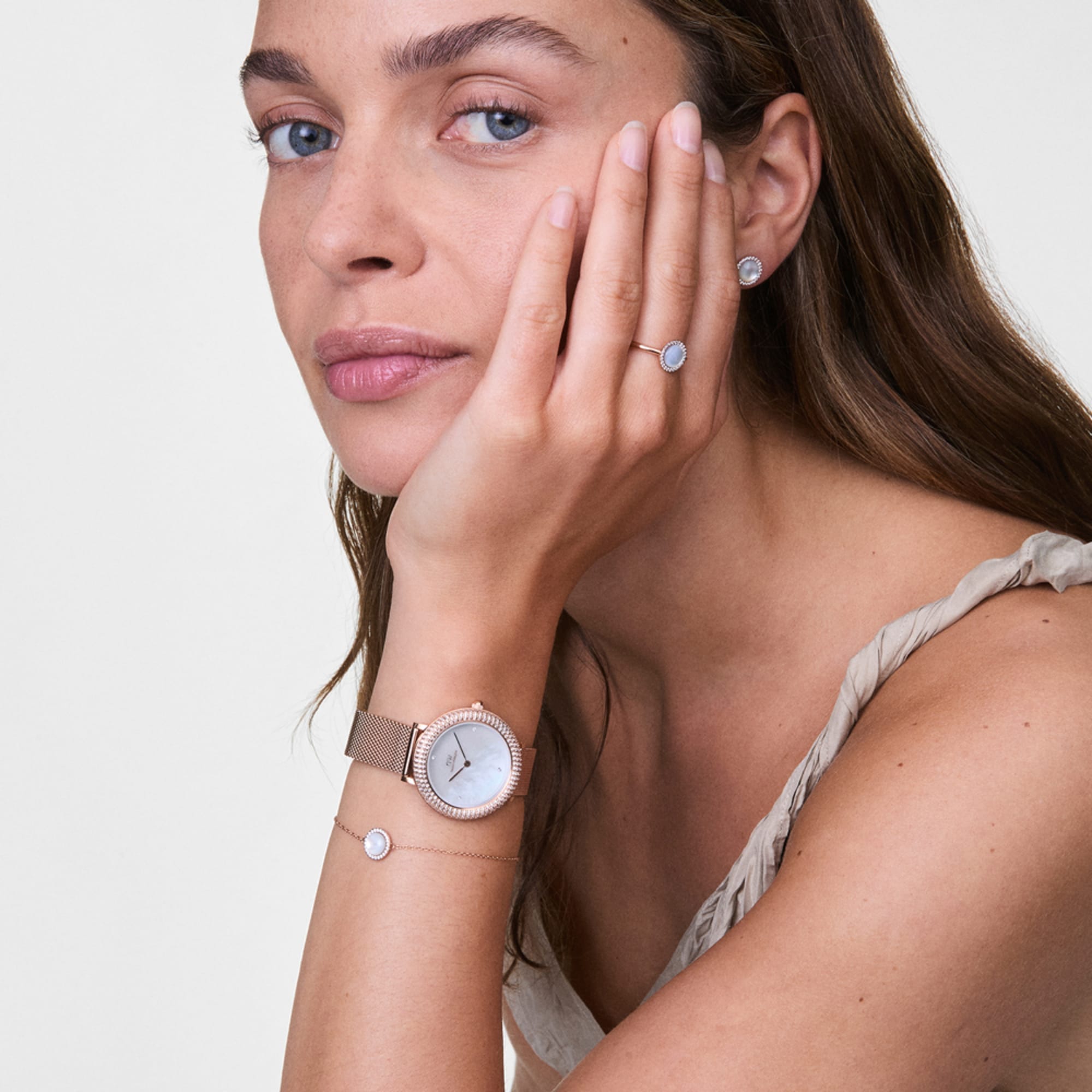Daniel Wellington Crystalline Bezel Melrose Watch