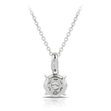 Illusion Set Diamond Cluster Pendant in 9ct White Gold - Wallace Bishop