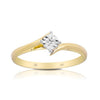Illusion Set Diamond Ring in 9ct Yellow Gold TDW 0.05ct