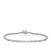 Illusion Set Diamond Tennis Bracelet in Sterling Silver - Wallace Bishop