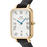 Daniel Wellington Quadro Roman Numerals Date Sheffield Gold