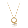 Initial Diamond Pendant in 9ct Yellow Gold