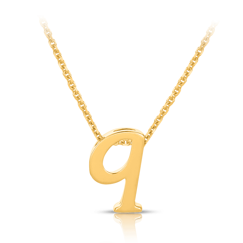 Initial Necklace in 9ct Yellow Gold - Wallace Bishop