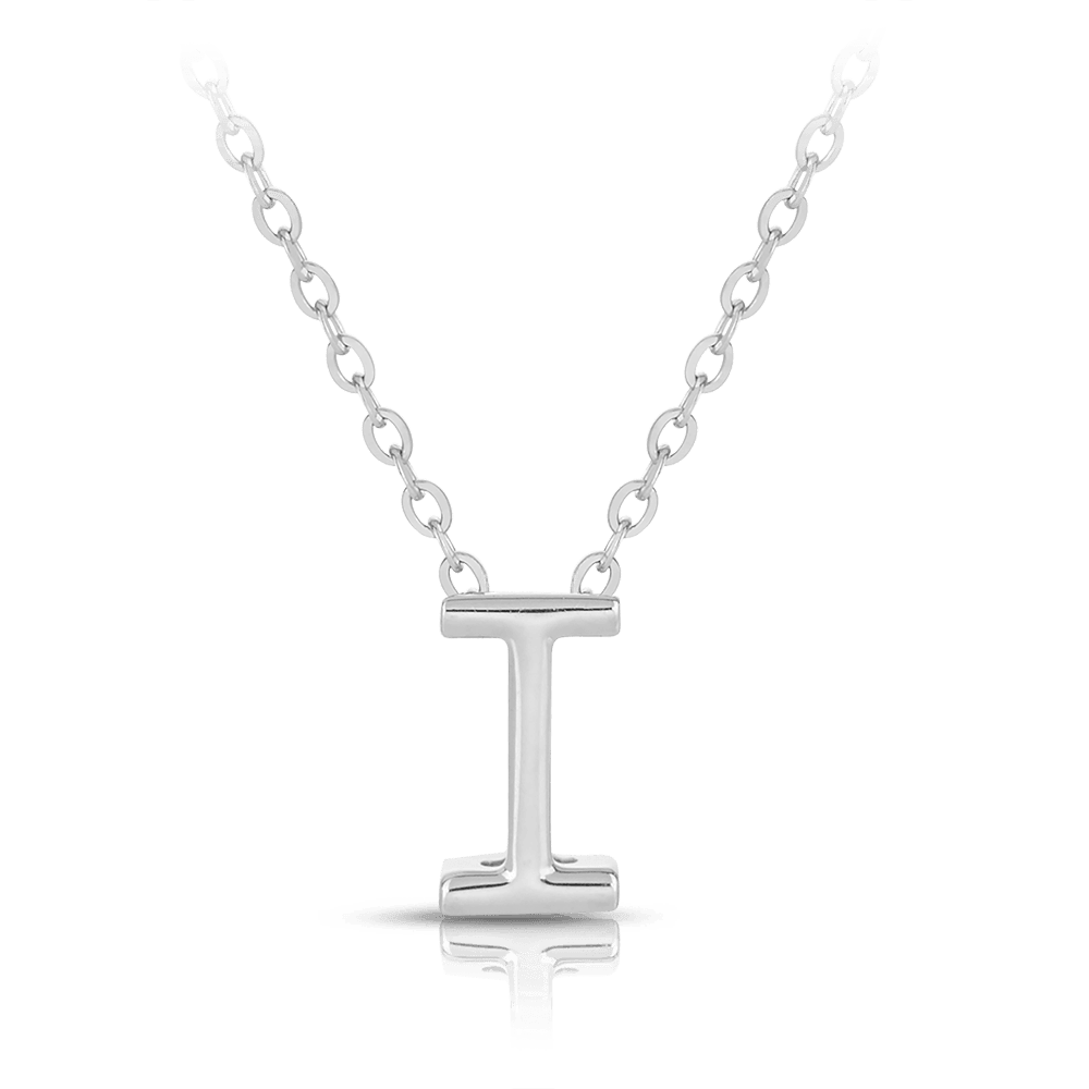 Initial Slider Necklace in Sterling Silver - Wallace Bishop