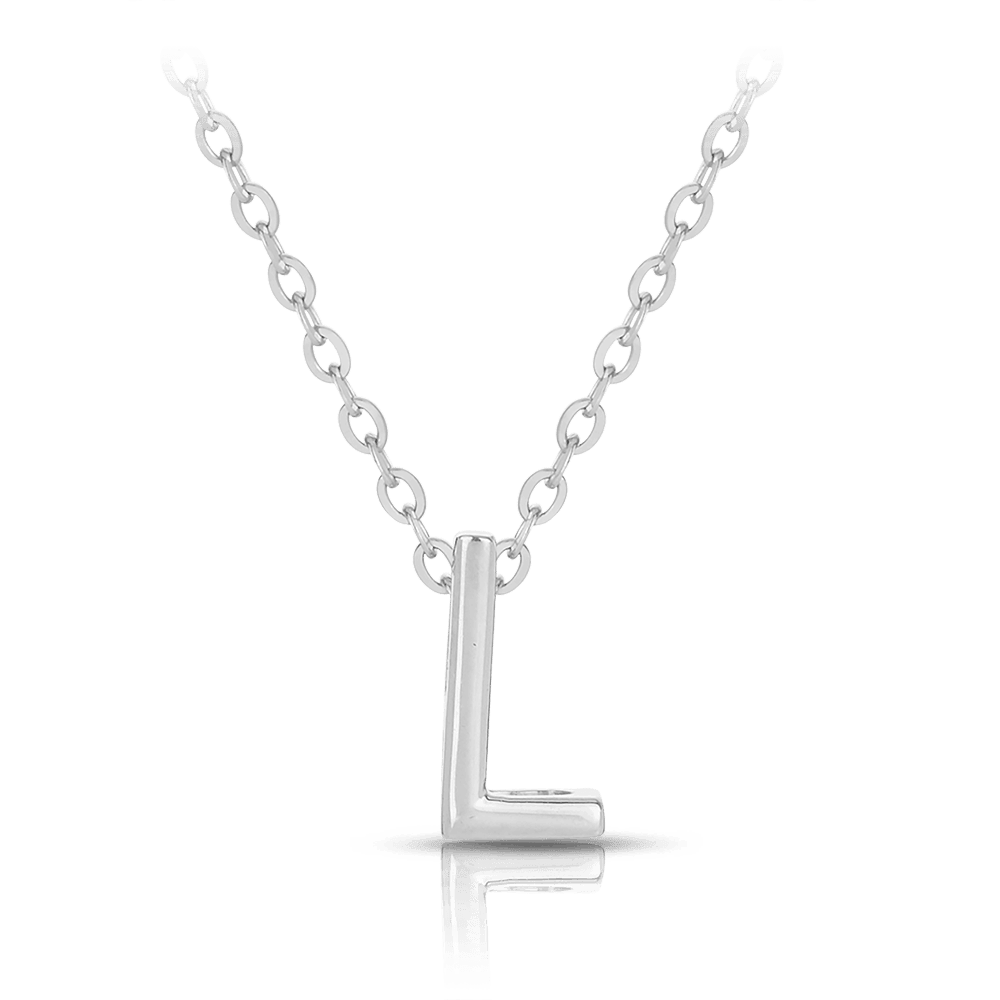 Initial Slider Necklace in Sterling Silver - Wallace Bishop