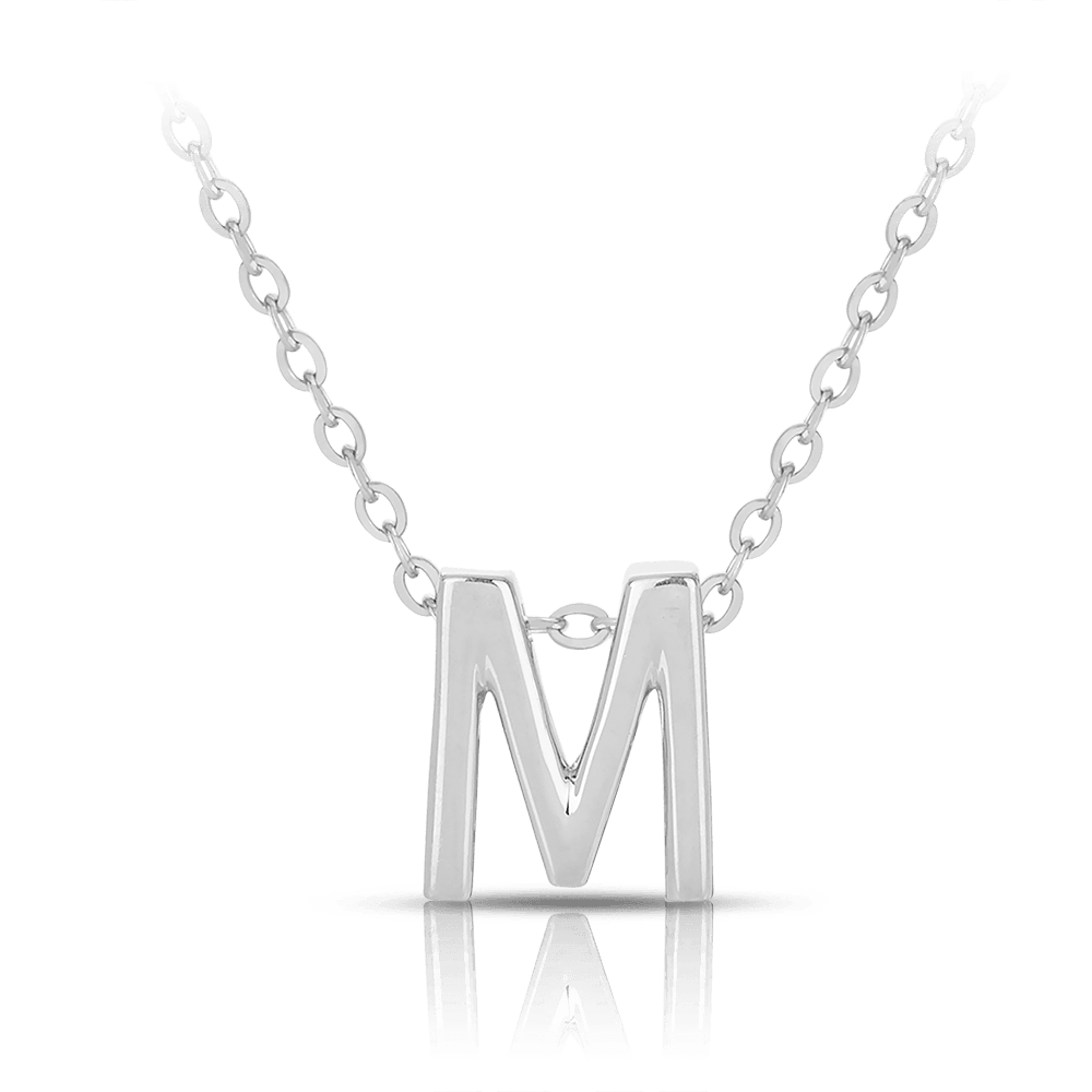 Initial Slider Necklace in Sterling Silver - Wallace Bishop